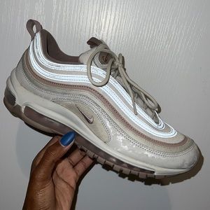 Nike airmax 97 womens size 8.Pink nude& tan camo worn slightly great condition